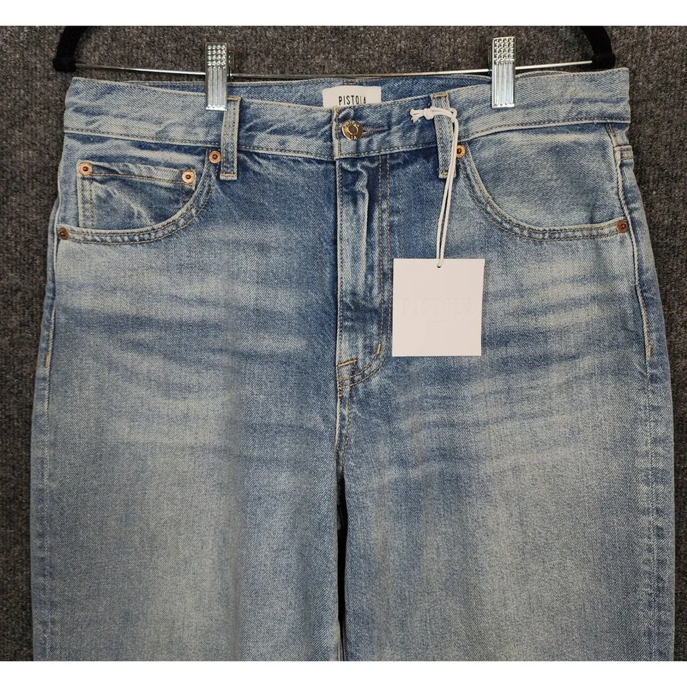 Pistola Hendrix Women's Wide‎ Leg Jeans Size 28 Y2K Grunge Distressed NWT